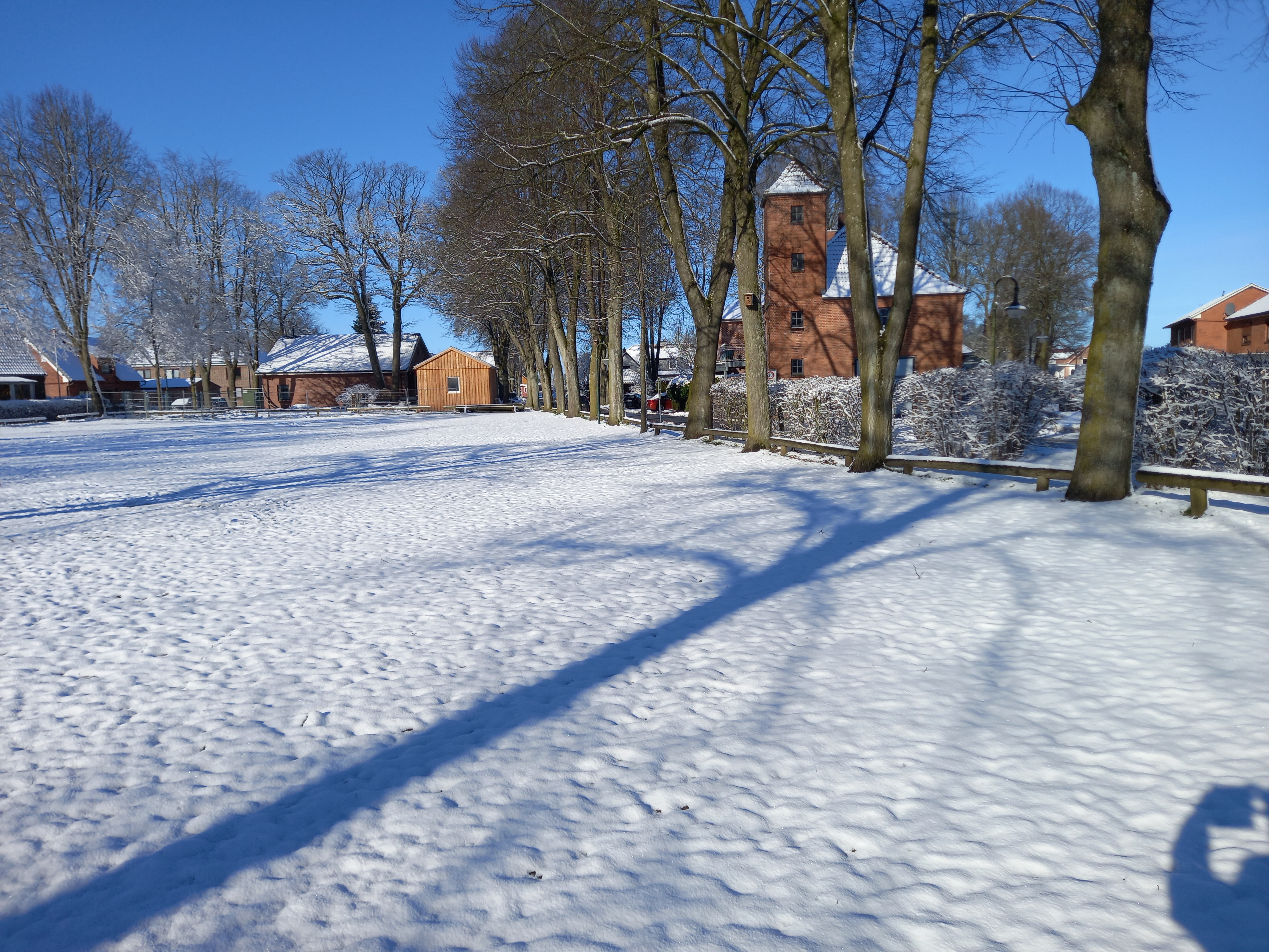 Keine Aktion Sauberes Dorf wegen Schneefall 